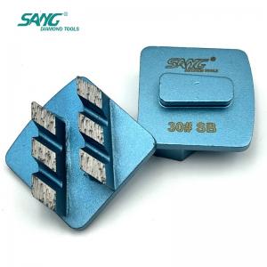 Sapatas diamantadas Redi Lock para desbaste de pisos de concreto