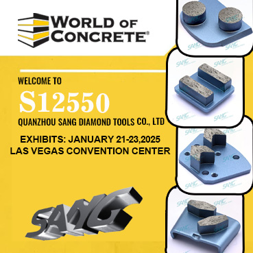Descubra inovação e excelência no World of Concrete 2025 com SANG Diamond Tools no estande S12550